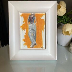 Framed Modern Woman Fashion Art Print